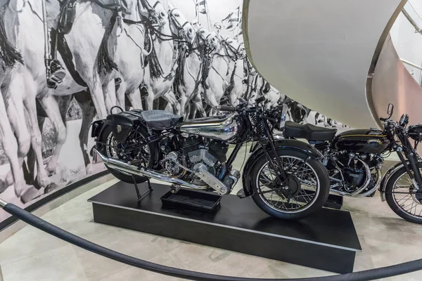 Ammán Jordania Diciembre 2018 Motocicleta Brough Superior Ss80 1936 Exposición —  Fotos de Stock