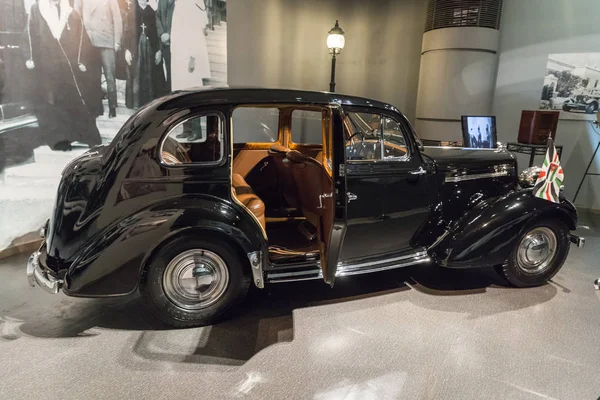 Amman, Ürdün, 07 Aralık 2018: Humber Super su çulluğu 1946, Amman, Jordan'ın başkenti Kral Abdullah II araba Müzede Sergi.