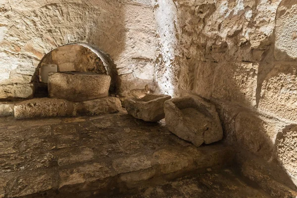 Irbid Jordania Diciembre 2018 Interior Del Castillo Ajloun También Conocido — Foto de Stock