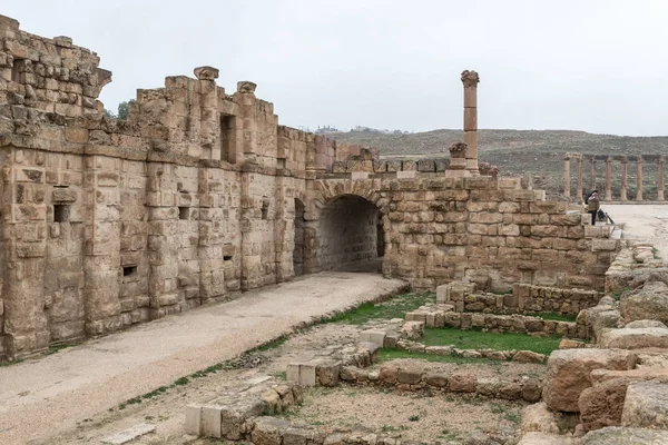 Джераш Иордания Декабря 2018 Года Руины Великого Римского Города Джераш — стоковое фото