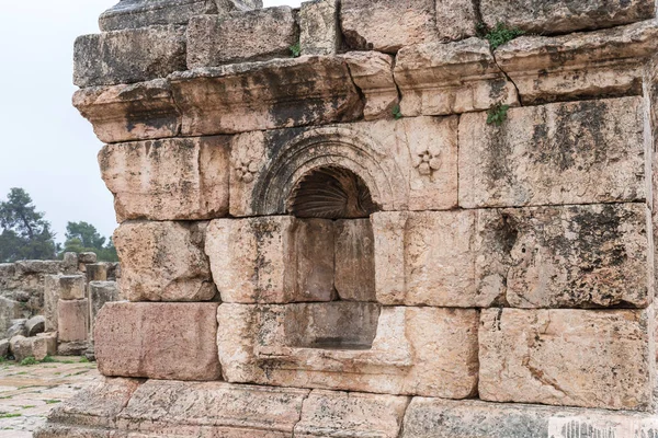 Jerash Jordánia December 2018 Dél Tetrakionion Cardo Maximus Nagy Római — Stock Fotó