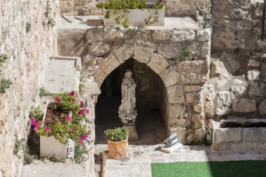 Meryem Ana heykeli eski şehir Kudüs, İsrail bir niş içinde mi