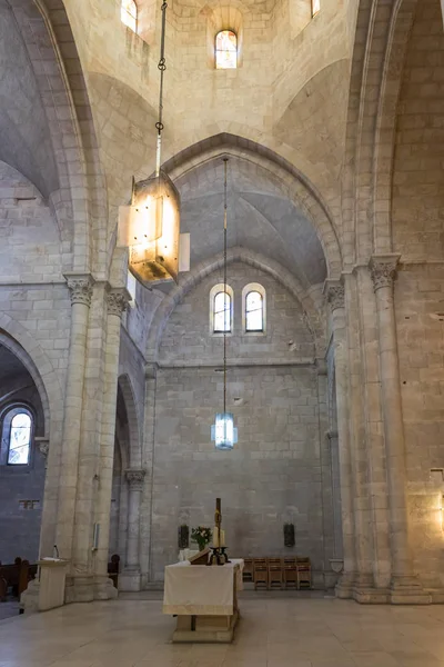 El interior de la Iglesia Luterana del Redentor en la calle Muristan en la Ciudad Vieja de Jerusalén, Israel — Foto de Stock