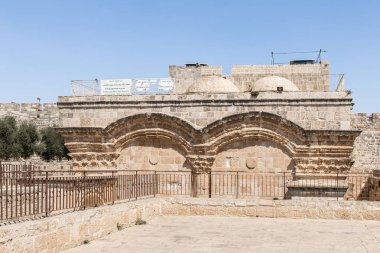 Kudüs, İsrail Eski Şehir Tapınak Dağı iç topraklarında Altın Kapı