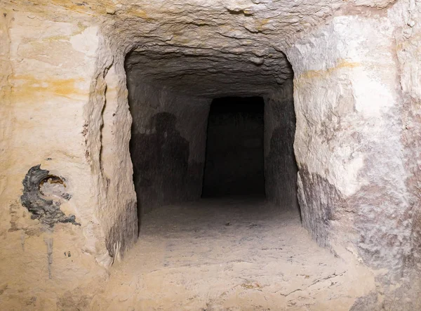 Las rampas de los cuartos de servicio cerca de la ciudad nabatea de Avdat, situado en la carretera del incienso en el desierto de Judea en Israel. Está incluido en la Lista del Patrimonio Mundial de la UNESCO . —  Fotos de Stock