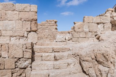 Nabataean şehir Avdat, Israil'deki Judean desert tütsü yolu üzerinde yer alan kalıntıları. Unesco Dünya Mirası listesinde bulunan.