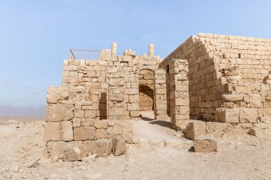 Nabataean şehir Avdat, Israil'deki Judean desert tütsü yolu üzerinde yer alan kalıntıları. Unesco Dünya Mirası listesinde bulunan.