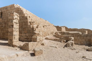 Nabataean şehir Avdat, Israil'deki Judean desert tütsü yolu üzerinde yer alan kalıntıları. Unesco Dünya Mirası listesinde bulunan.