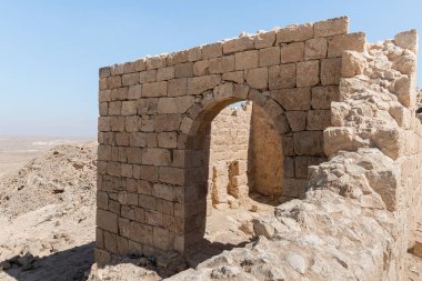 İsrail 'deki Yahudi çölünde tütsü yolunda yer alan Nabataean şehri Avdat' ın kalıntıları. Unesco Dünya Mirasları Listesine dahil edilmiştir..