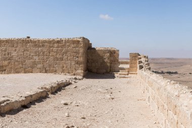 Nabataean şehir Avdat, Israil'deki Judean desert tütsü yolu üzerinde yer alan kalıntıları. Unesco Dünya Mirası listesinde bulunan.