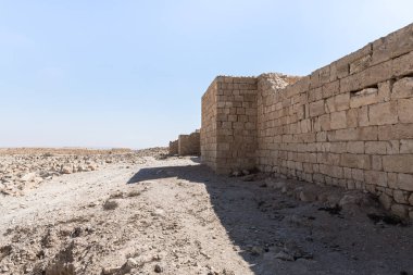 İsrail 'deki Yahudi çölünde tütsü yolunda yer alan Nabataean şehri Avdat' ın kalıntıları. Unesco Dünya Mirasları Listesine dahil edilmiştir..
