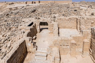 Nabataean şehir Avdat, Israil'deki Judean desert tütsü yolu üzerinde yer alan kalıntıları. Unesco Dünya Mirası listesinde bulunan.
