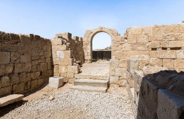 Nabataean şehir Avdat, Israil'deki Judean desert tütsü yolu üzerinde yer alan kalıntıları. Unesco Dünya Mirası listesinde bulunan.
