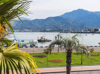 Gogebashvili sokakları - Batum şehrinin seti - Gürcistan 'ın Adjara başkenti