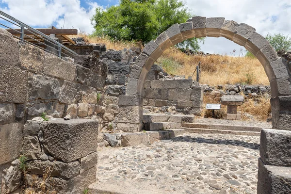 Kanaf Israel Mayo 2020 Ruinas Sinagoga Dir Aziz Construida Período — Foto de Stock