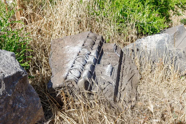 이스라엘 갈릴리 수리타 기원전 그리이스 기둥들 — 스톡 사진