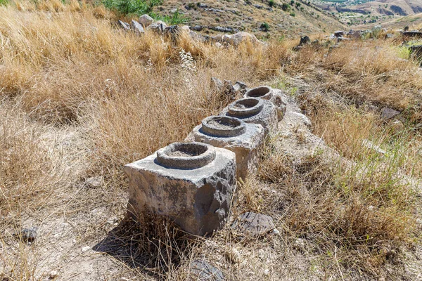 Restes Colonnes Ruines Grec Ville Romaine Iiie Siècle Viiie Siècle — Photo