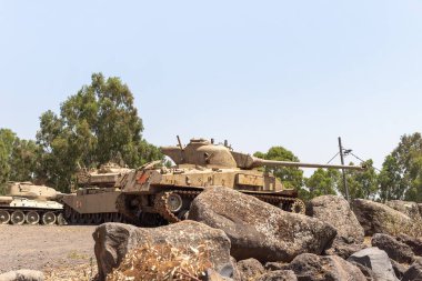 İsrail tankı İsrail 'in Golan Tepeleri' ndeki Kıyamet Günü 'nün (Yom Kippur Savaşı) peşindedir.