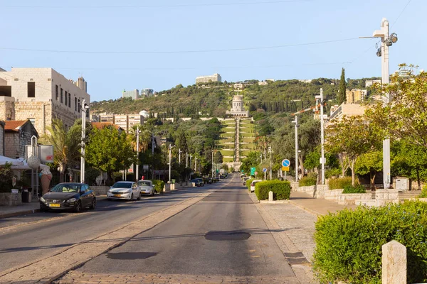 Haifa Israel Junio 2020 Vista Desde Avenida Sderot Ben Gurion — Foto de Stock