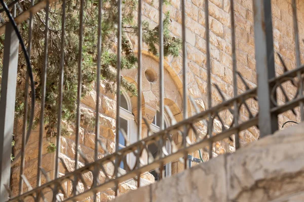Jerusalén Israel Junio 2020 Iglesia Luterana Ventana Del Redentor Decorada — Foto de Stock