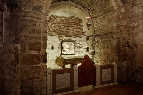 Jerusalem Israel Juni 2020 Interiören Kyrkan Den Heliga Sepulchre Kristna — Stockfoto