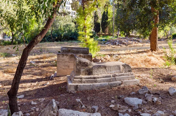 Jerusalem Israel Juni 2020 Grabsteine Über Gräbern Auf Dem Arabischen — Stockfoto