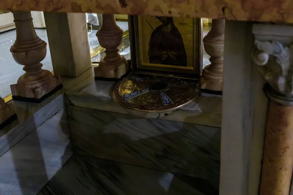 Jerusalem Israel Juni 2020 Interiören Kyrkan Den Heliga Sepulchre Kristna — Stockfoto