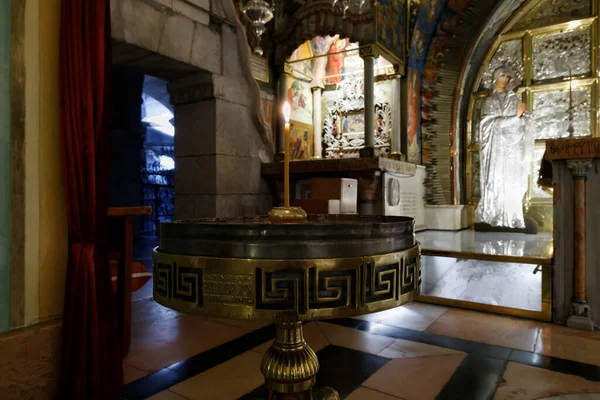 Jerusalém Israel Junho 2020 Interior Igreja Santo Sepulcro Bairro Cristão — Fotografia de Stock