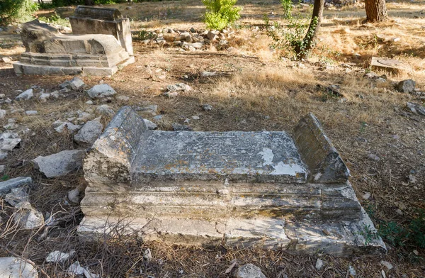 Ιερουσαλήμ Ισραήλ Ιουνίου 2020 Επιτύμβιες Στήλες Πάνω Από Τάφους Στο — Φωτογραφία Αρχείου