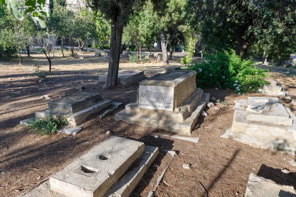 Jerusalén Israel Junio 2020 Tumbas Sobre Tumbas Cementerio Árabe Abandonado — Foto de Stock