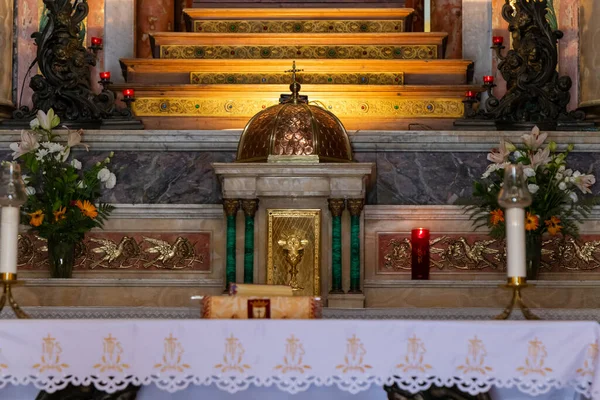 Haifa Israel Julio 2020 Altar Mayor Del Monasterio Stella Maris — Foto de Stock