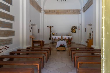 Daliyat al-Karmel, İsrail, 17 Temmuz 2020: Kuzey İsrail 'deki Deir Al-Mukhraqa Karmelit Manastırı