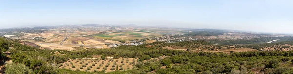 Vue Depuis Toit Monastère Carmélite Deir Mukhraqa Sur Vallée Adjacente — Photo