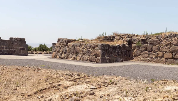 Afula Israel July 2020 Ruins Great Hospitaller Fortress Belvoir Jordan — Stock Photo, Image