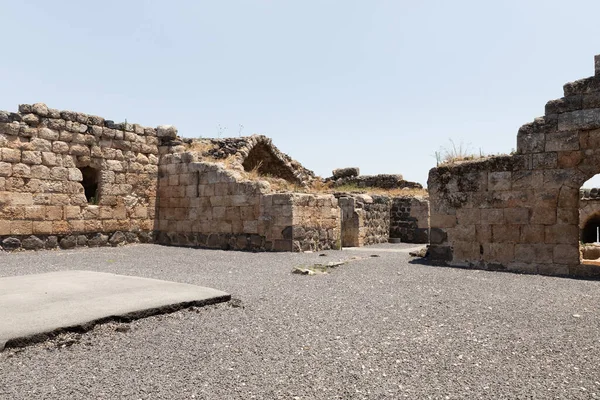 Afula Israel Juli 2020 Ruinerna Den Stora Hospitaller Fästningen Belvoir — Stockfoto