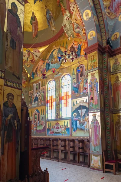 Tiberíades Israel Julio 2020 Interior Iglesia Los Apóstoles Situada Orillas — Foto de Stock