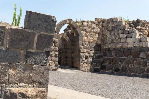 Afula Israel Julio 2020 Las Ruinas Gran Fortaleza Hospitalaria Belvoir — Foto de Stock