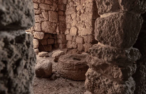 Remains Old Ruins Kafarlet Fortress Property Lords Caesarea Became Property — Stock Photo, Image