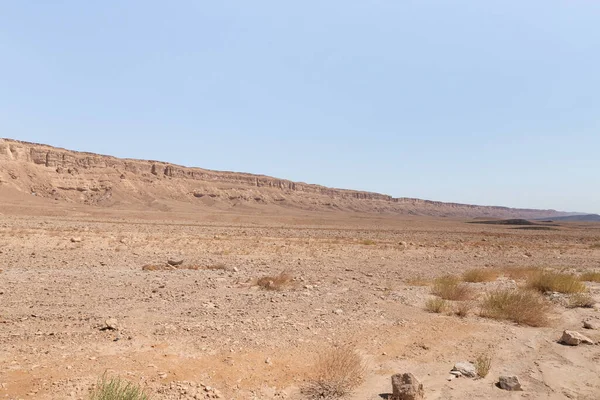 A view of the Judean Desert from HaMinsara - a sandstone hill in the Ramon crater area, formed by the release of magma.