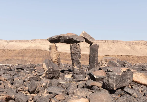 Haminsara Una Collina Arenaria Nella Zona Del Cratere Ramon Formata — Foto Stock