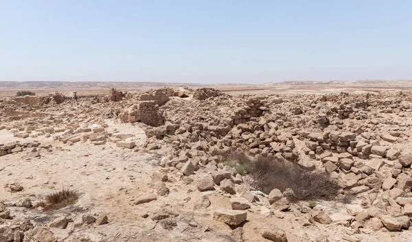 Shivta National Park Southern Israel Includes Ruins Ancient Nabatean City — Stock Photo, Image