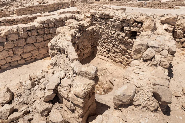 以色列南部的一个国家公园Shivta 包括内盖夫北部一个古老的纳巴蒂安城市的废墟 — 图库照片
