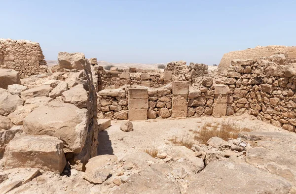 Shivta Parque Nacional Sul Israel Inclui Ruínas Uma Antiga Cidade — Fotografia de Stock