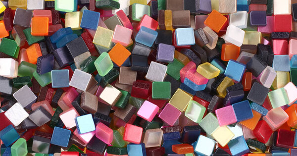 Красочные части мозаики
