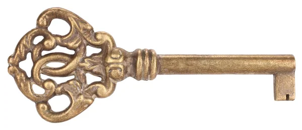 Παλιό Vintage Χρυσό Κλειδί — Φωτογραφία Αρχείου