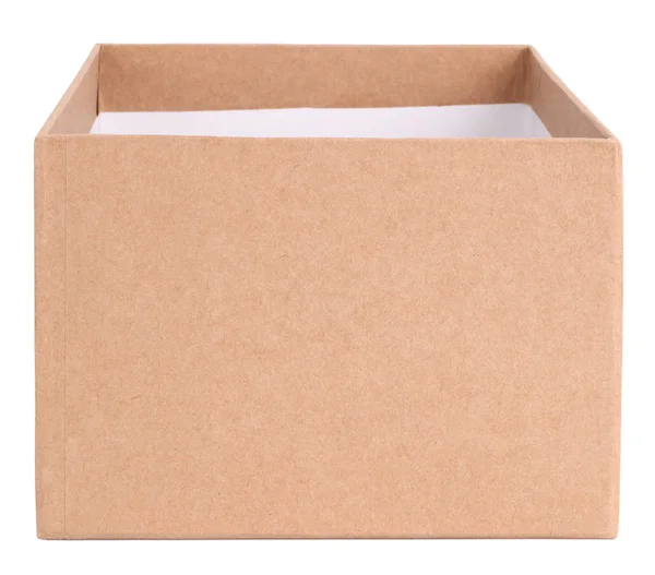 Απλή Άδειο Κουτί Από Χαρτόνι — Φωτογραφία Αρχείου