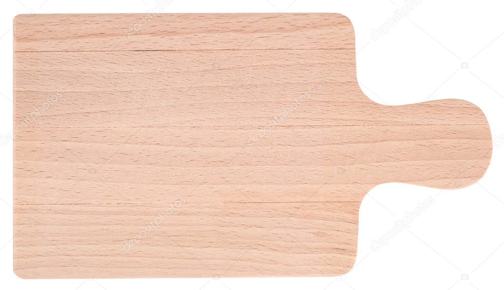 Wooden board for cutting food