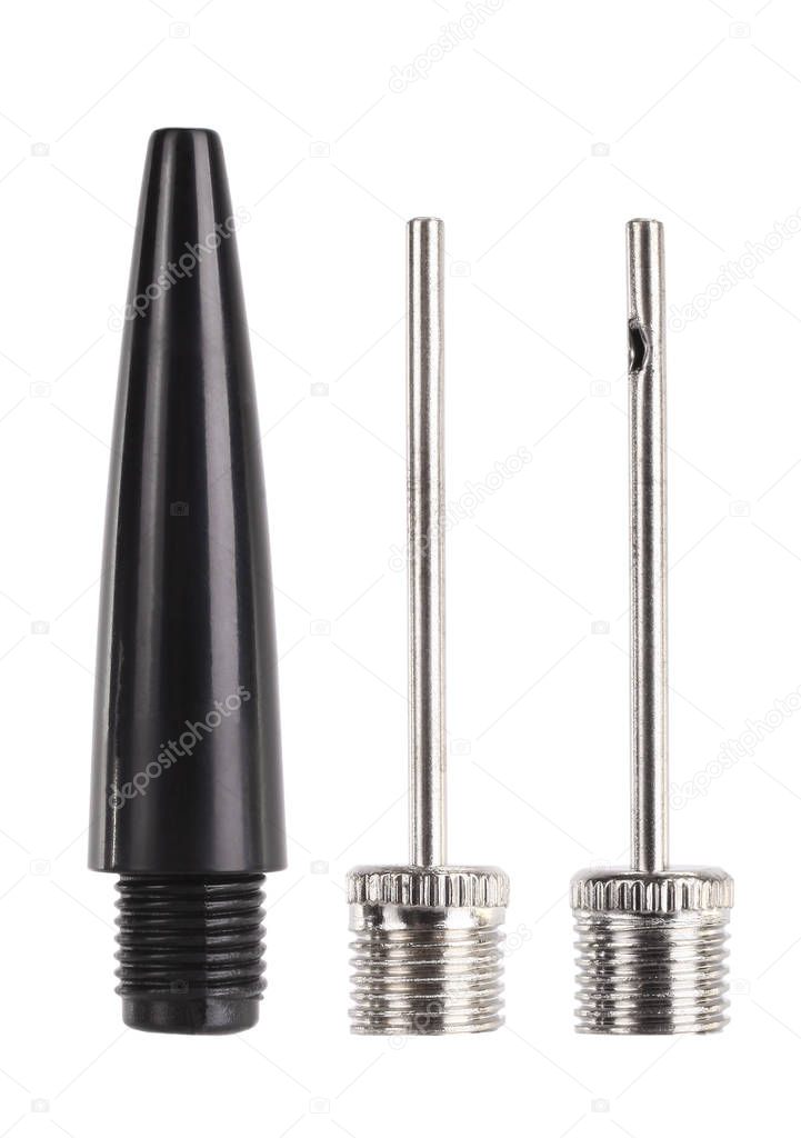 Black metal pump needles