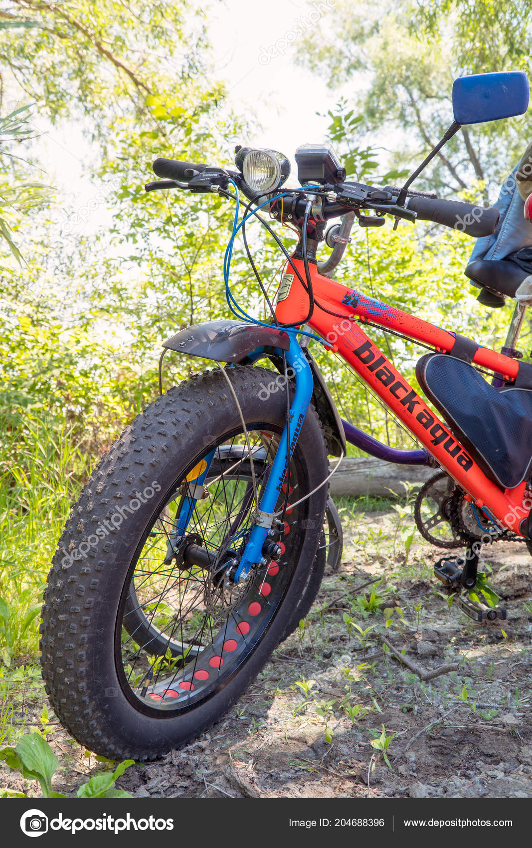 mountain bike with thick tires