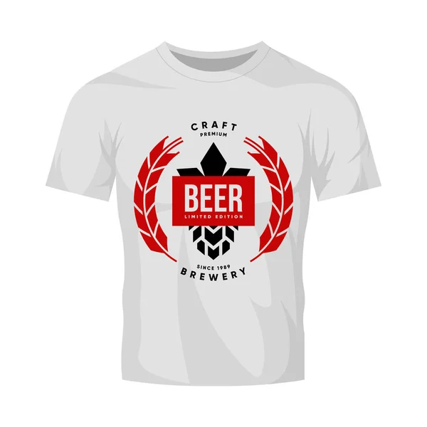 Modern Craft Beer Drink Vector Logo Sign Brewery Pub Bar — Stock Vector